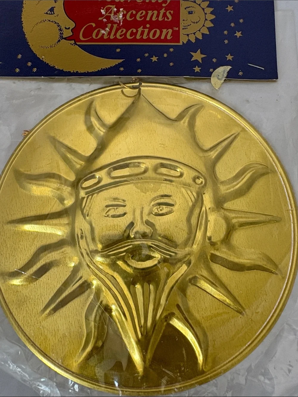 Gold Sun Ornament - Holiday Home Decor